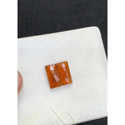 High Quality Natural Orange Kyanite Rose Cut Rectangle Shape Cabochons Gemstone For Jewelry